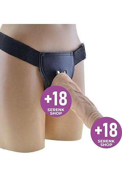 Belden Ba�lamal� Kal�n Damarl� ve Vantuzlu Penis 23,5cm