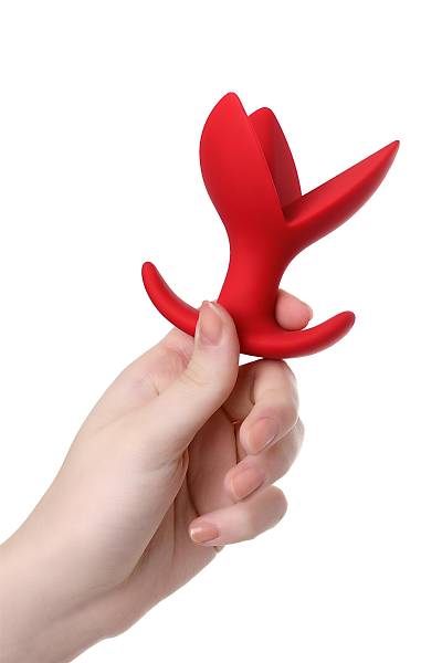 ToDo by Toyfa Flower Geni�leyen anal K�l�f, silikon, k�rm�z�, 9 cm, � 6 cm