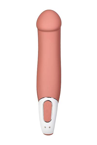 Satisfyer Vibes Master Vibrat�r Ger�ek�i olmayan , silikon, bej, 23,5 cm.