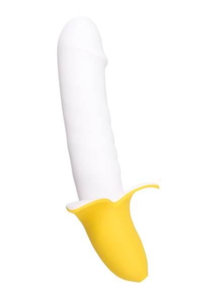 JOS B-nana pulsatr, silikon, beyaz, 19 cm