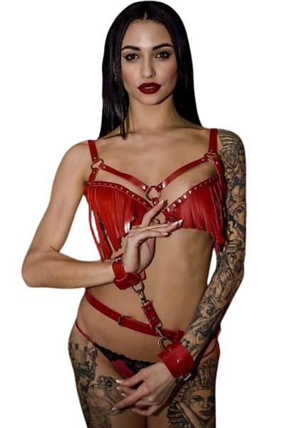 Kelepeli Fantezi Kostm Body Harness