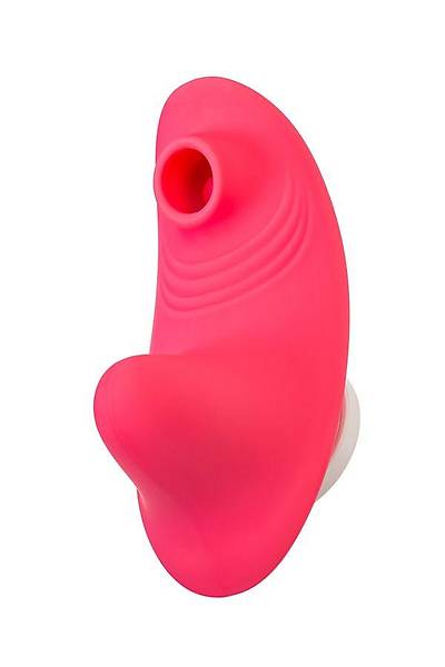 Uzaktan Kumandal Klitorise Vakum Dalga Uyarc ile Titreimli Klot Alt Pembe Vibratr 9 cm