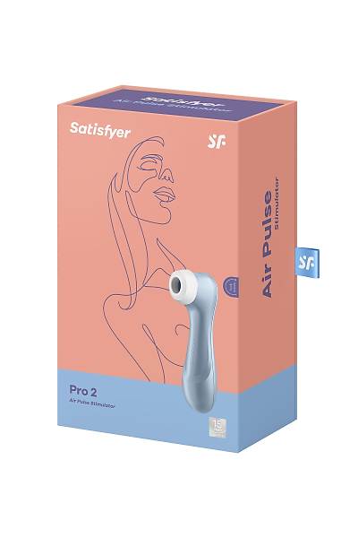 Satisfyer PRO 2 (blue) Vakum dalgas� temass�z klitoris stim�lat�r� , silikon, mavi, 15 cm.