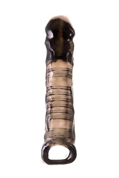 Toyfa XLover ba�l���, boyutu artt�rmak i�in, TPE, siyah, transparan, 22.5 cm