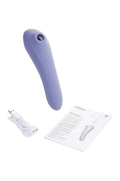 Satisfyer Dual Pleasure vakum dalgas� temass�z klitoral stim�lat�r, silikon, mor, 17.9