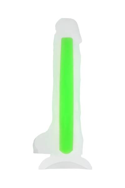 Beyond by Toyfa Yapay penis, karanlkta parlayan, Wade Glow, Silikon, Transparan, 20 cm