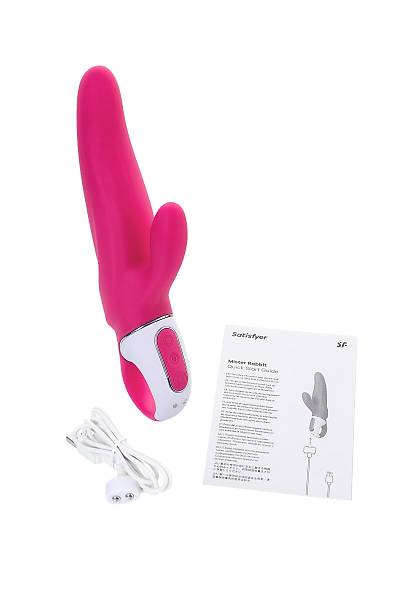 Satisfyer Vibrat�r Vibes MrGer�ek�i Olmayan . Tav�an, silikon, k�rm�z�, 22,1 cm.