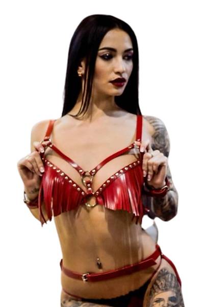 Kelepeli Fantezi Kostm Body Harness