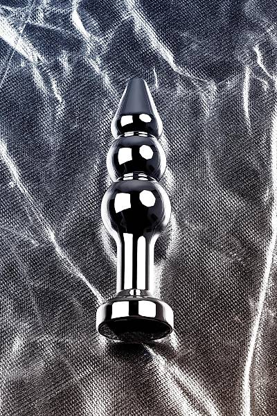 Metal by TOYFA anal k�l�f, Metal, g�m��, siyah kristalli, 11 cm, � 3 cm, 95 g