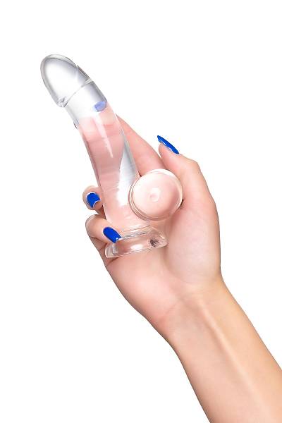 A-Toys by TOYFA Ger�ek�i Cryst yapay penis, TPE, transparan, 15 cm