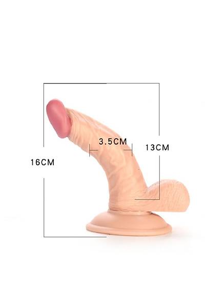 Yukar Eik Damarl Dildo 16 cm