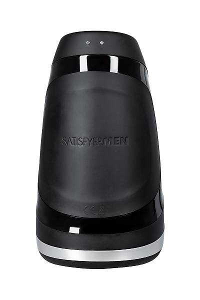 Satisfyer Men Heat Vibratiion Masturbator Ger�ek�i Olmayan, Silikon, Siyah, 15 cm