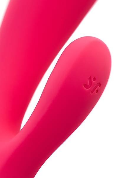 Satisfyer Mono Flex Connect App Red Ger�ek�i olmayan vibrat�r, silikon, k�rm�z�, 20,4 cm.