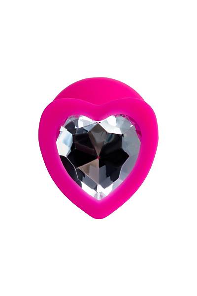 ToDo by Toyfa Diamond Heart anal k�l�f, silikon, pembe, 8 cm, � 3 cm