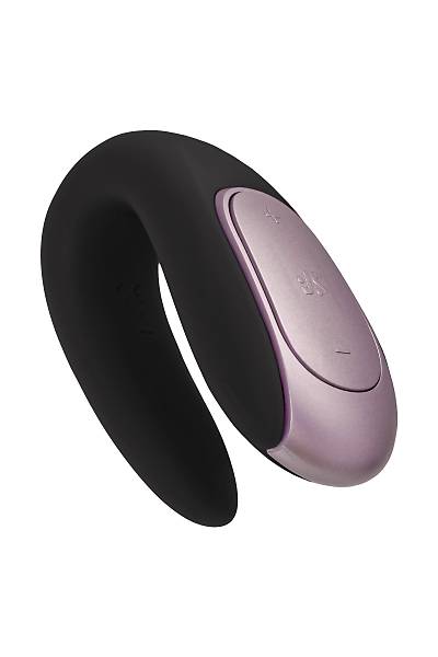 Satisfyer Double Fun Black �iftler ��in Uzaktan Kumandal� ve Telefon Uygulamal� Mini Vibrat�r