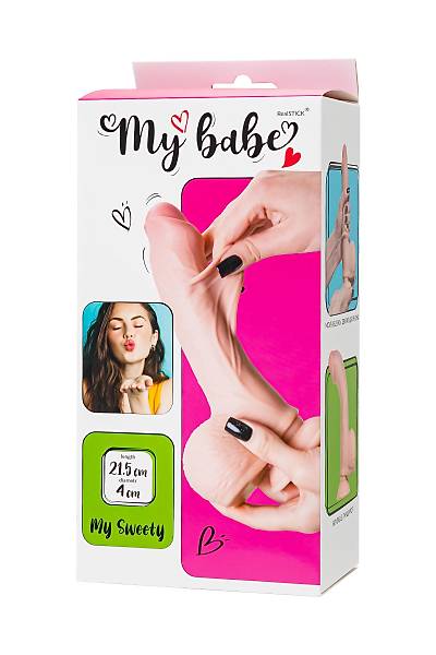 My Babe My Sweety Gereki Yapay Penis, TPE, 21,5 cm