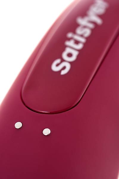 Satisfyer Curvy 1 Connect App vakum dalgas� temass�z klitoris stim�lat�r�, silikon, k�rm�z�, 14,3 cm