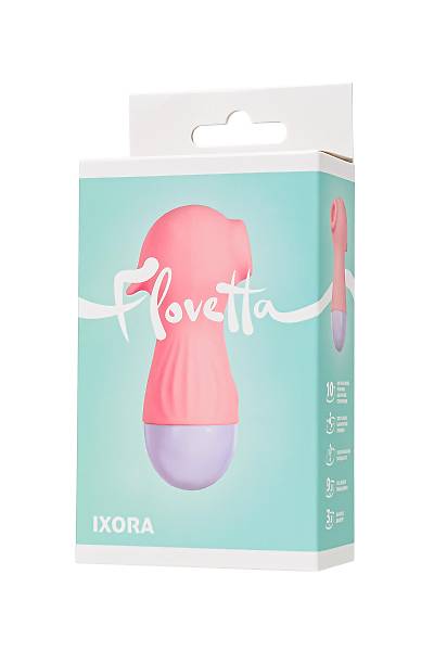 Flovetta by Toyfa Vakum dalgas� uyar�c�s�  Ixora, silikon, pembe, 9,8 cm