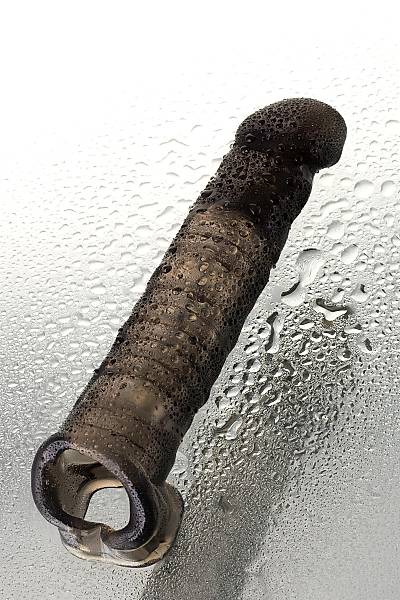 Toyfa XLover ba�l���, boyutu artt�rmak i�in, TPE, siyah, transparan, 22.5 cm