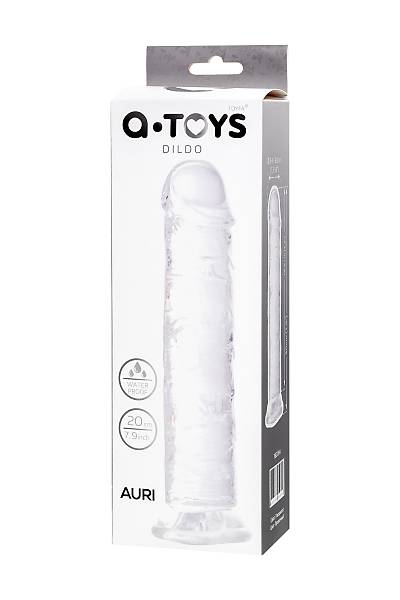 A-Toys by TOYFA Auri yapay penis, TPE, transparan, 20 cm