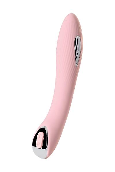 PHYSCS TESLA G-PONT elektro stimlasyonlu vibratr, silikon, pembe, 21 cm