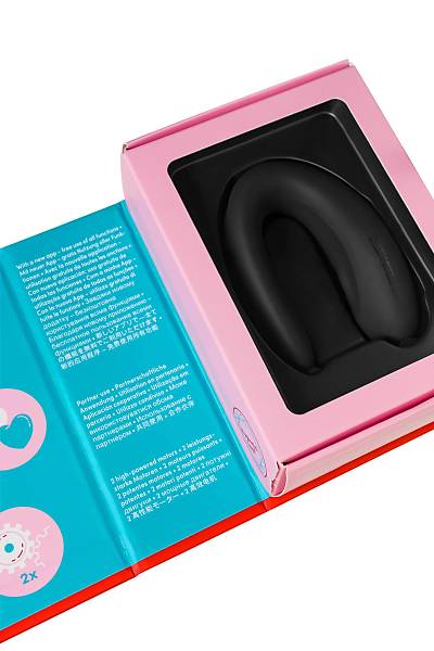 Satisfyer Double Fun Black �iftler ��in Mini Vibrat�r, silikon, siyah, 18 cm