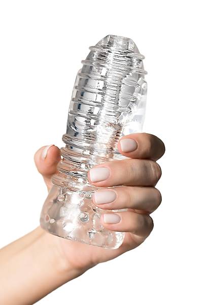 Lingam by TOYFA Masturbator gereki olmayan Savitri, TPE, Transparan, 14 cm