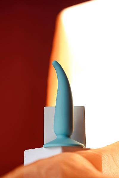 ToDo by Toyfa Sarru anal k�l�f�, silikon, mavi, 12,5 cm, � 2,7 cm