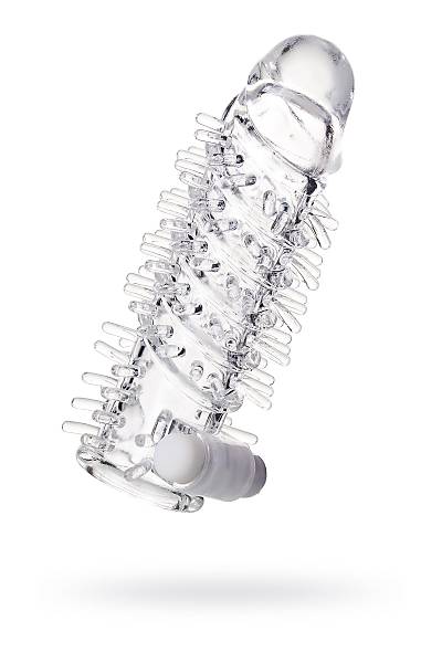 A-Toys by TOYFA Fril'in titreimli penis eki, TPR, transparan, 13,4 cm