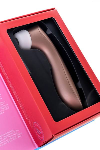 Satisfyer PRO 2+ Titreim vakum dalgas temassz klitoris stimlatr, silikon, pembe, 15 cm