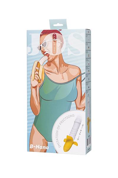 JOS B-nana pulsatr, silikon, beyaz, 19 cm