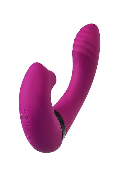 JOS Vakum uyarml dner vibratr Spinser, silikon, mor, 23 cm