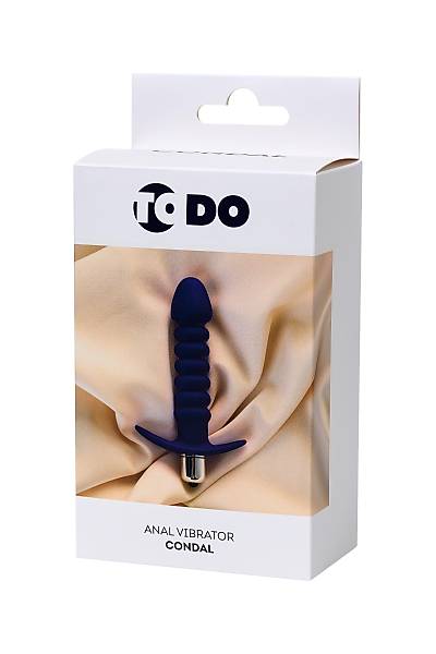 ToDo by Toyfa Condal anal vibrat�r, suya dayan�kl�, silikon, mor, 14 cm, � 2,9 cm