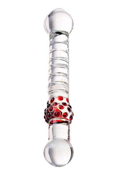 Sexus Glass �ift tarafl� yapay penis, cam, transparan, 22 cm