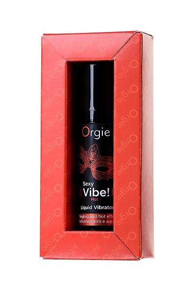 ORG�E Is�nma ve titre�im etkisi olan Sexy Vibe Hot Masaj Jeli, 15 ml