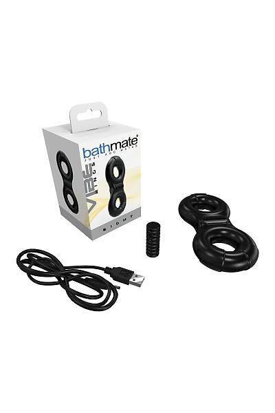 Bathmate Penis �zerindeki titre�im halkas� Eight, elastomex, siyah, �4-5 cm