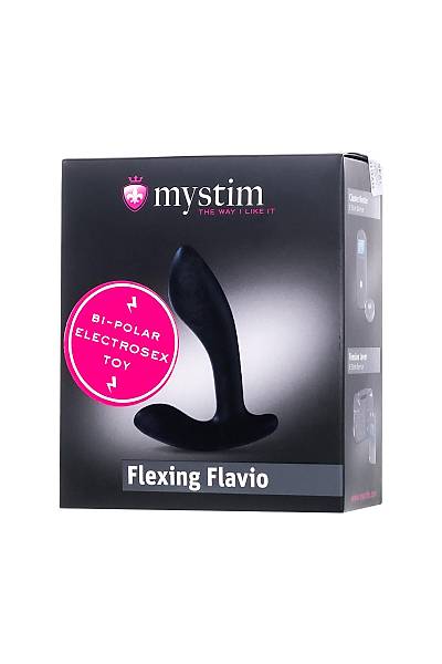 Mystim Flexing Flavio elektrik stim�lat�r�, Silikon, siyah, 9 cm