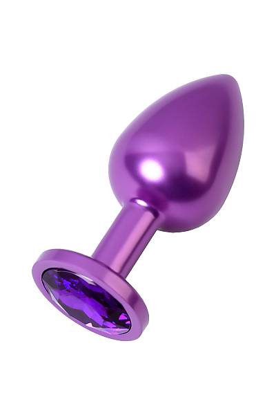 Metal by TOYFA Anal k�l�f, mor, mor kristalli, 8,2 cm, �3,4 cm, 85 g.