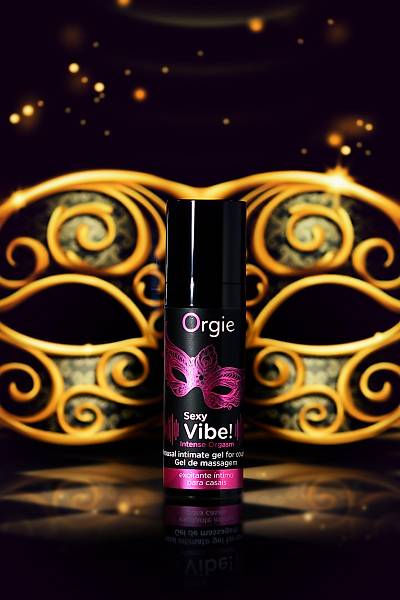 ORGE Isnma ve soutma etkisi olan Sexy Vibe Intense Orgasm Masaj Jeli, 15 ml
