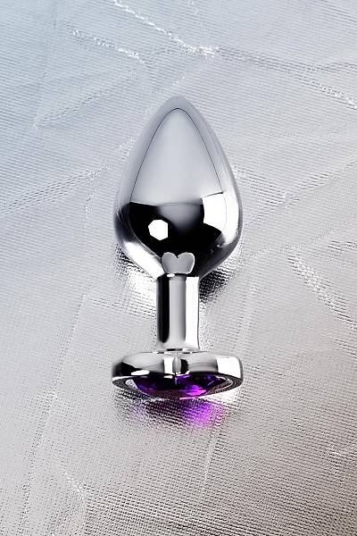 Metal by TOYFA anal k�l�f, Metal, g�m��, mor kristalli, 8 cm, � 3,4 cm, 85 g