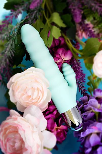 Flovetta by Toyfa Flax Klitoral stim�lasyonlu kabartma vibrat�r�, silikon, cam g�be�i, 17,5 cm