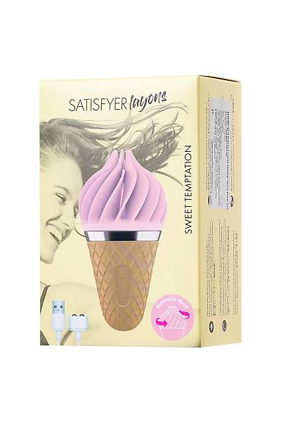 Satisfyer layons Sweet Treat vibrat�r , silikon, pembe, 10,4 cm.