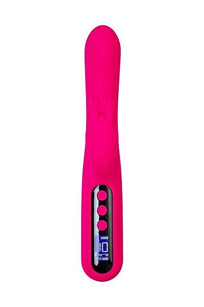 EroTeq Dijital Ekran Klitoral Uyar�ml� G Noktas� Vibrat�r� Rablock, Silikon, Pembe, 23,5 cm