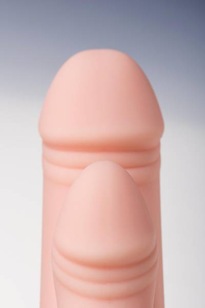 Ger�ek�i TOYFA A-Toys Twint yapay penis, silikon, ��plak, 19,5 cm