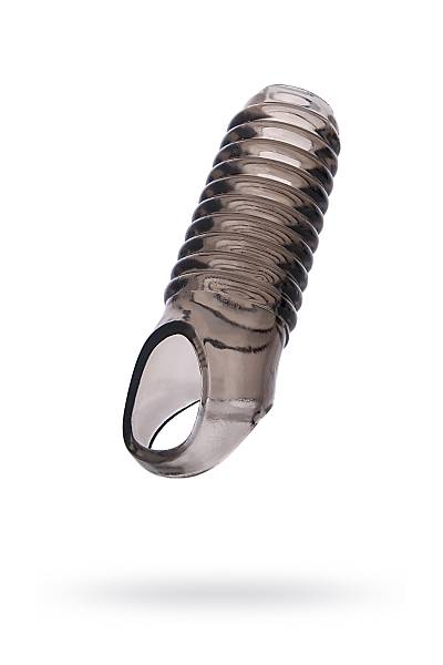 ToyFa XLover ba�l���, boyutu artt�rmak i�in, TPE, siyah transparan, 11 cm