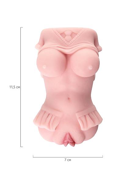 TOYFA Juicy Pussy Little Flower Masturbator Reyalistik, TPE, Ten, 11,5 cm