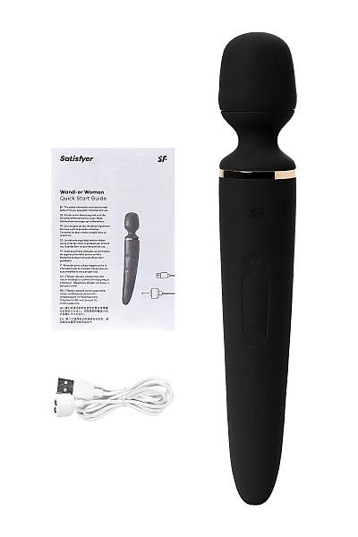 Satisfyer Wand-er Woman Black/Gold Siyah 34 cm Masaj Aleti