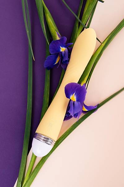 Flovetta by Toyfa Calla vibrat�r�, silikon, sar�, 22 cm