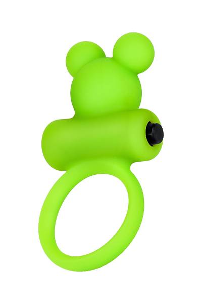 A-Toys by TOYFA Chio penis zerindeki titreim halkas, silikon, yeil, 8,1 cm,  3,1 cm