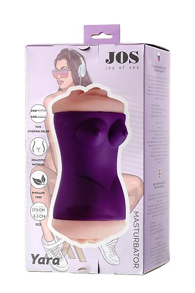 JOS ift tarafl masturbator YARA, TPR Malzeme 17,5 cm